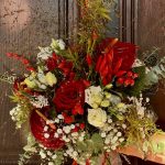 Bouquet de mariée rouge et blanc